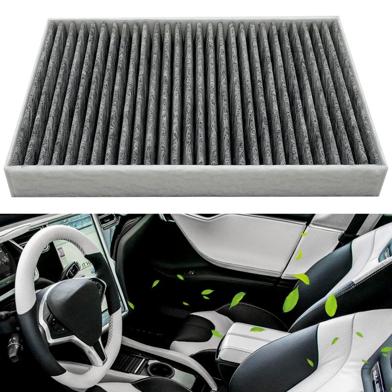 JOJOMARK for Tesla Model S Cabin Air Filter with Activated Carbon Fit 2012-2015 Model S 1035125-00-A. (2012-2015 Activated Carbon) - Image 1